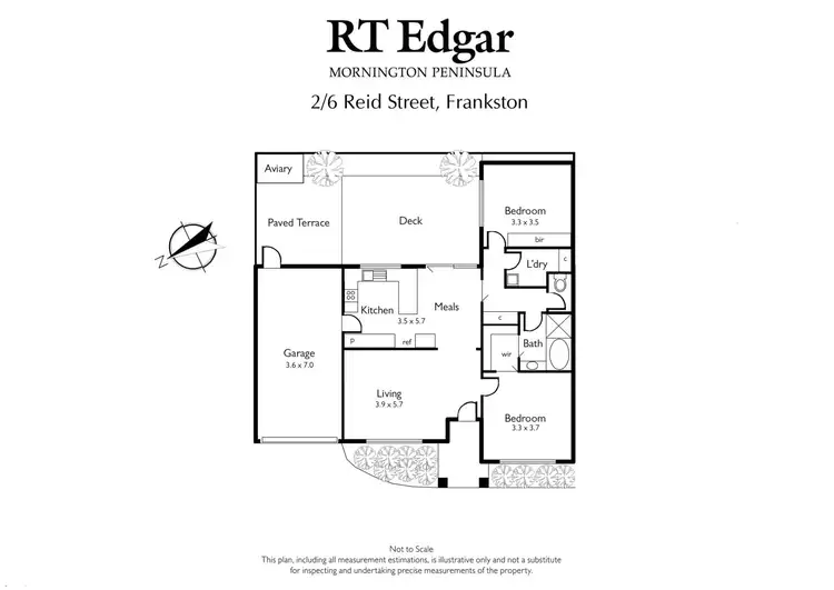 Floorplan of Homely unit listing, 2/6 Reid Street, Frankston VIC 3199