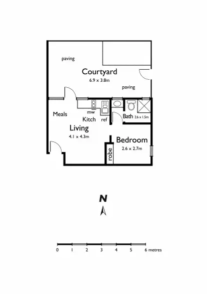 Floorplan of Homely apartment listing, 6/34 Mathoura Road, Toorak VIC 3142