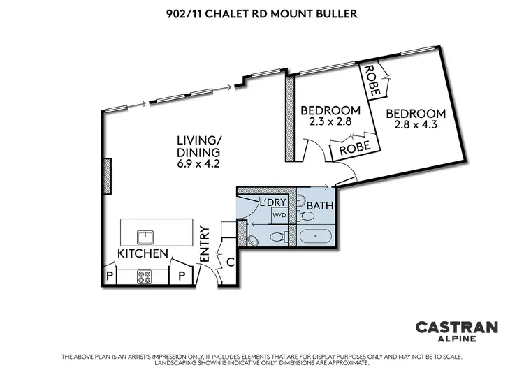 Floorplan of Homely apartment listing, 902/5 Summit Road, Mount Buller VIC 3723