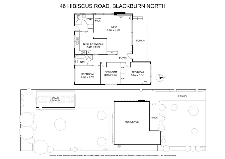 Floorplan of Homely house listing, 46 Hibiscus Road, Blackburn North VIC 3130