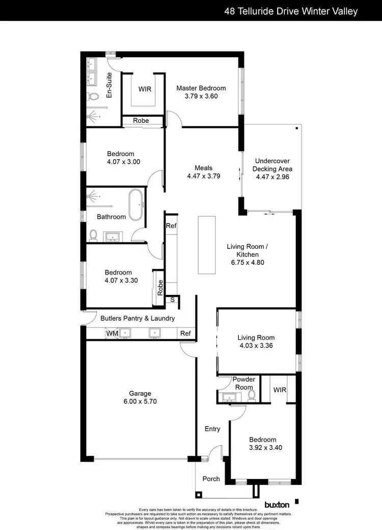 Floorplan of Homely house listing, 48 Telluride Drive, Winter Valley VIC 3358