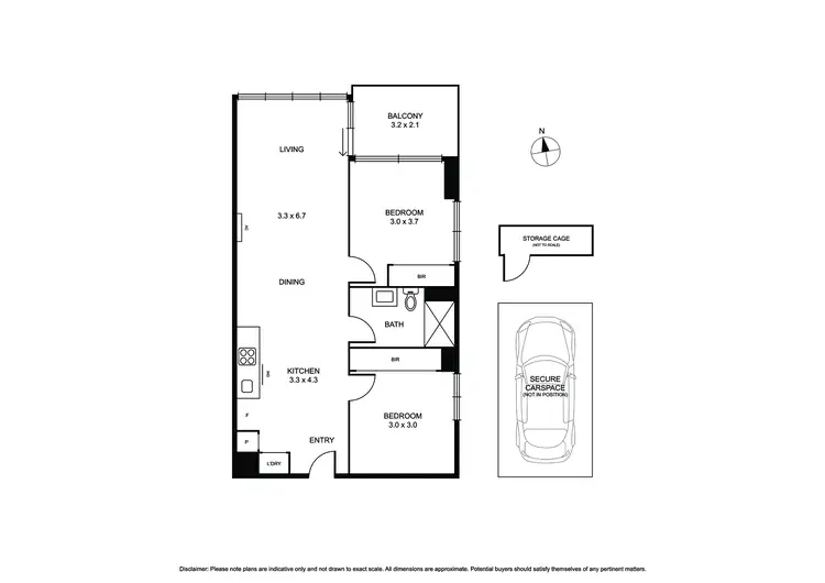 Floorplan of Homely apartment listing, 221/15 Bond Street, Caulfield North VIC 3161