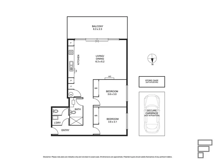 Floorplan of Homely apartment listing, 203/135 Lower Dandenong Road, Mentone VIC 3194
