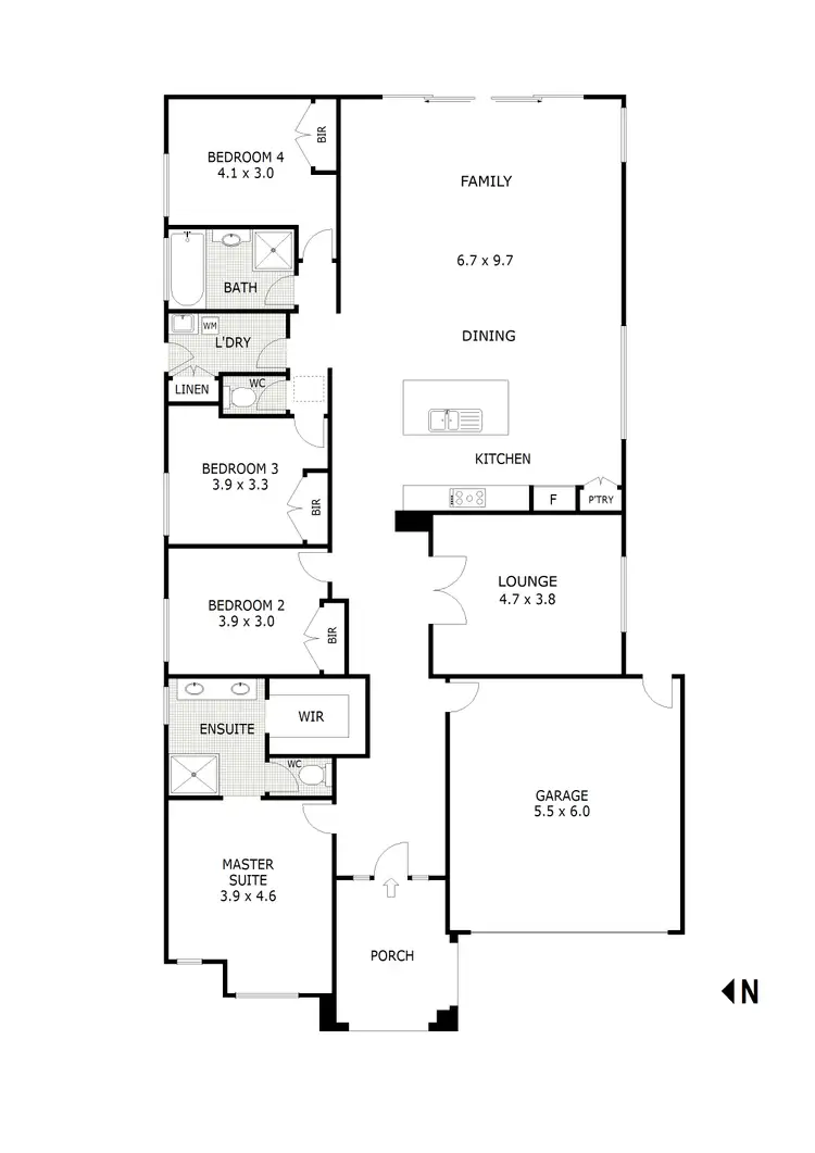 Floorplan of Homely house listing, 7 Priory Way, Beveridge VIC 3753