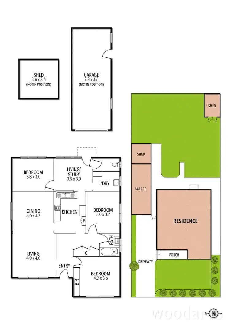 Floorplan of Homely house listing, 98 Denys Street, Fawkner VIC 3060