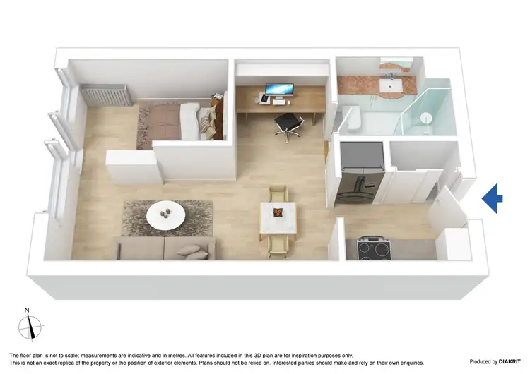 Floorplan of Homely apartment listing, 120/800 Swanston Street, Carlton VIC 3053