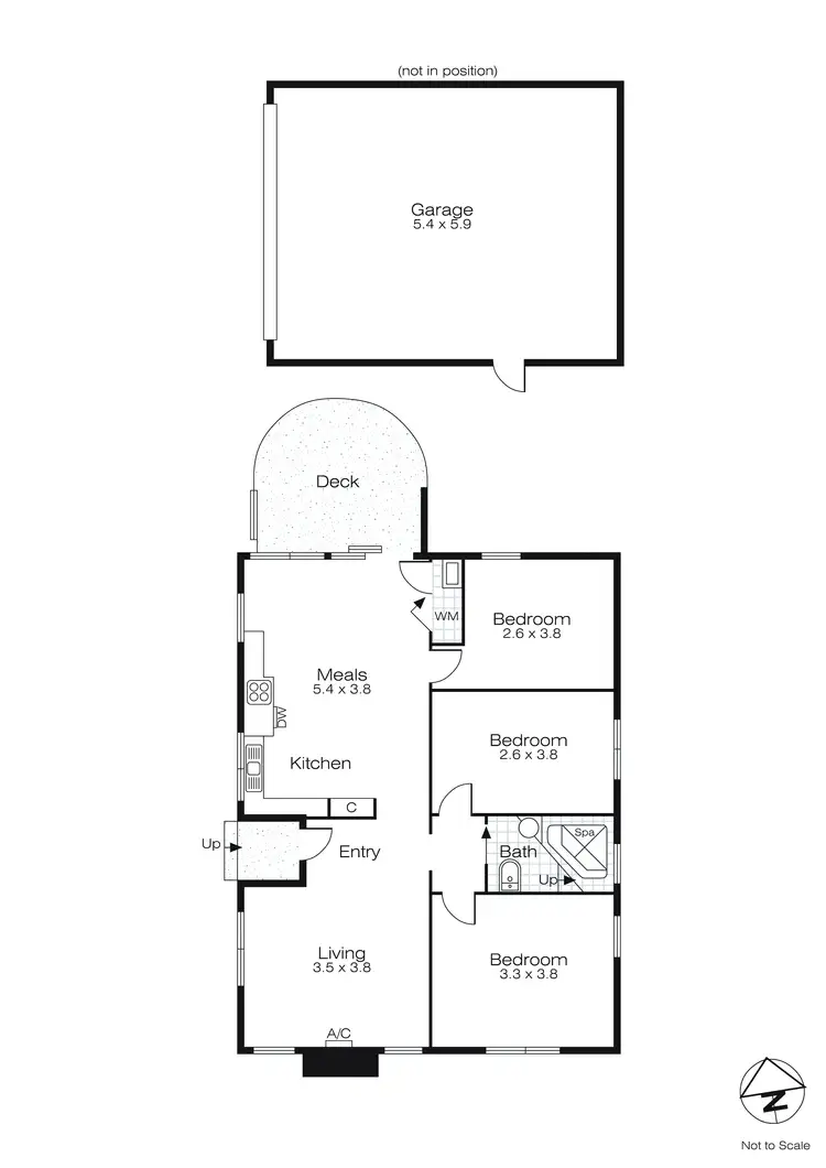 Floorplan of Homely house listing, 10 Aster Street, Wendouree VIC 3355