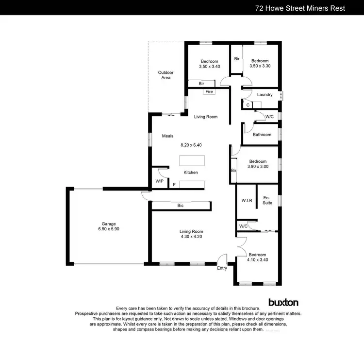 Floorplan of Homely house listing, 72 Howe Street, Miners Rest VIC 3352