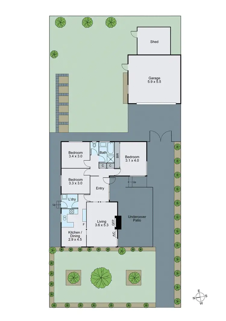 Floorplan of Homely house listing, 8 Simon Street, Clayton South VIC 3169