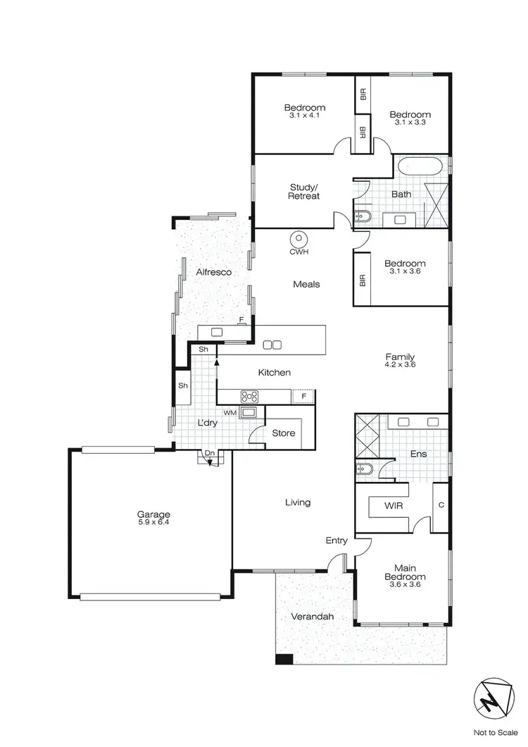 Floorplan of Homely house listing, 19 Holmsgarth Court, Brown Hill VIC 3350