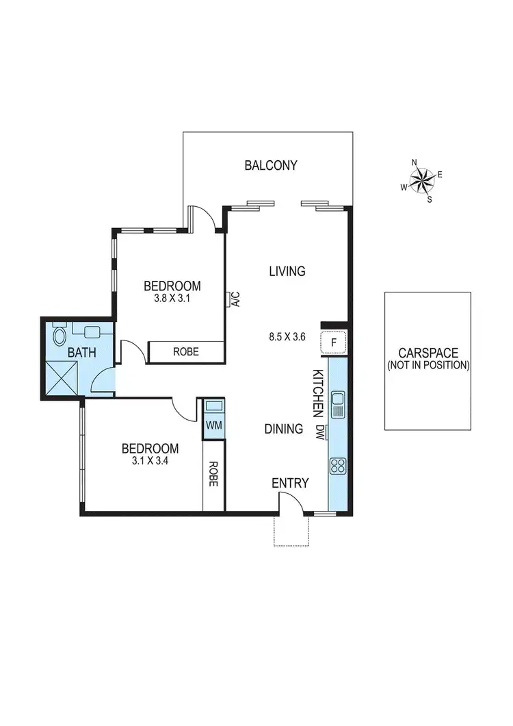 Floorplan of Homely apartment listing, 7/140 Mckinnon Road, Mckinnon VIC 3204