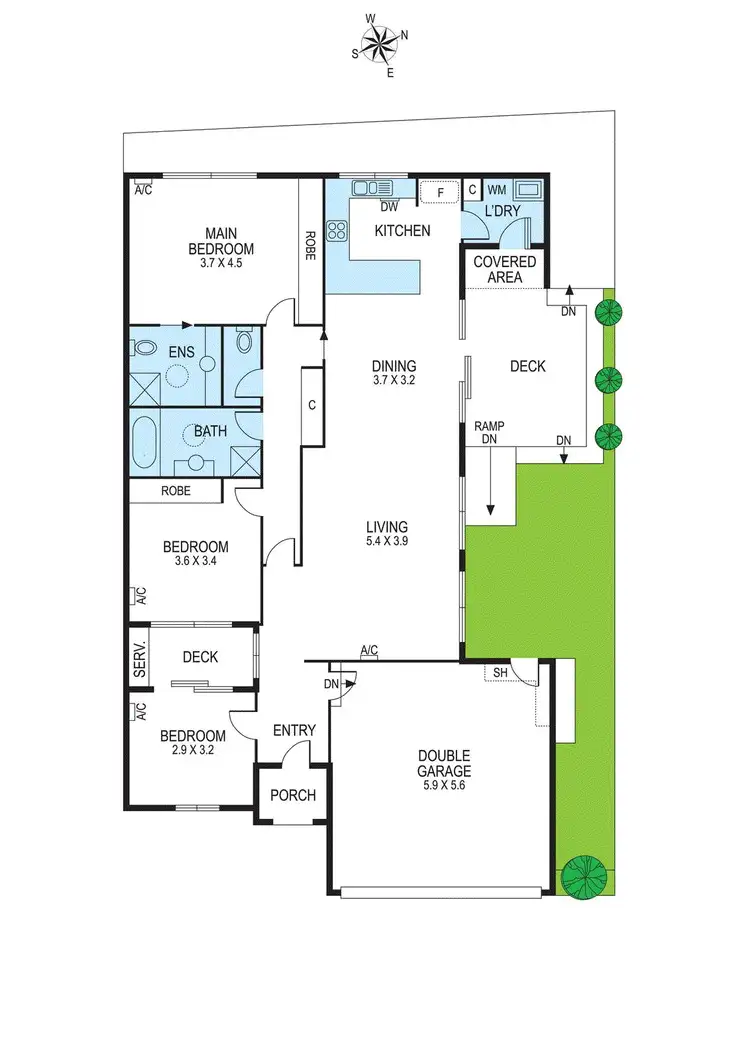 Floorplan of Homely townhouse listing, 11b Ross Street, Bentleigh VIC 3204