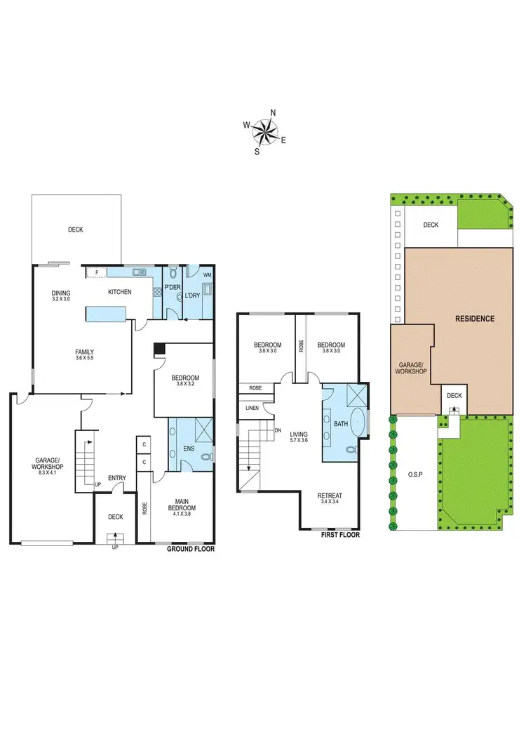 Floorplan of Homely townhouse listing, 55A Swan Walk, Chelsea VIC 3196