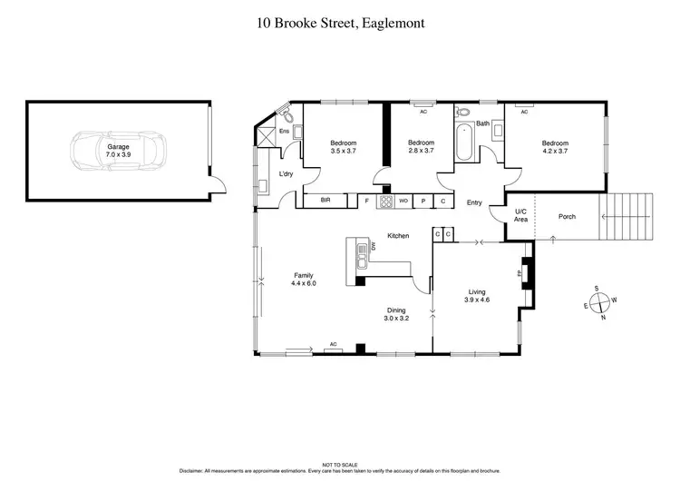 Floorplan of Homely house listing, 10 Brooke Street, Eaglemont VIC 3084