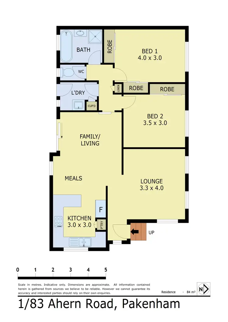 Floorplan of Homely unit listing, 1/81-83 Ahern Road, Pakenham VIC 3810