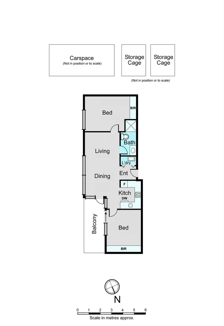 Floorplan of Homely apartment listing, 204/1170 Dandenong Road, Carnegie VIC 3163