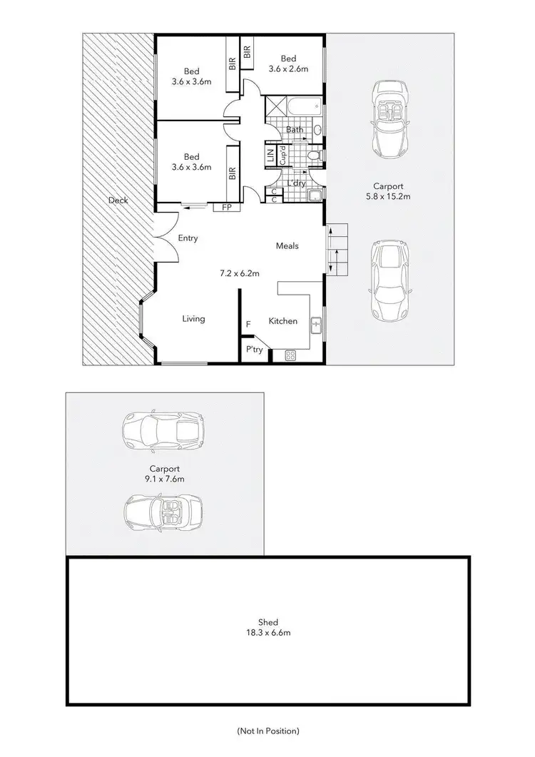 Floorplan of Homely house listing, 64 Bliss Road, Dereel VIC 3352