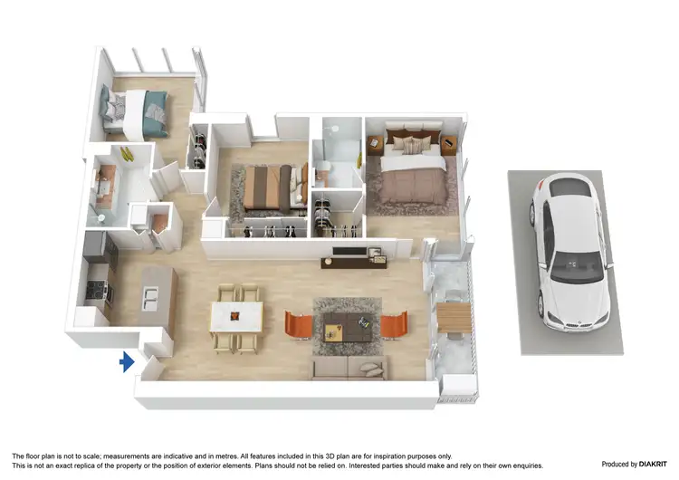 Floorplan of Homely apartment listing, 1311/60 Kavanagh Street, Southbank VIC 3006