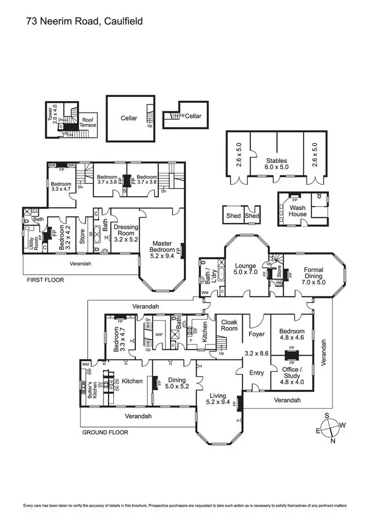 Floorplan of Homely house listing, 73 Neerim Road, Caulfield VIC 3162