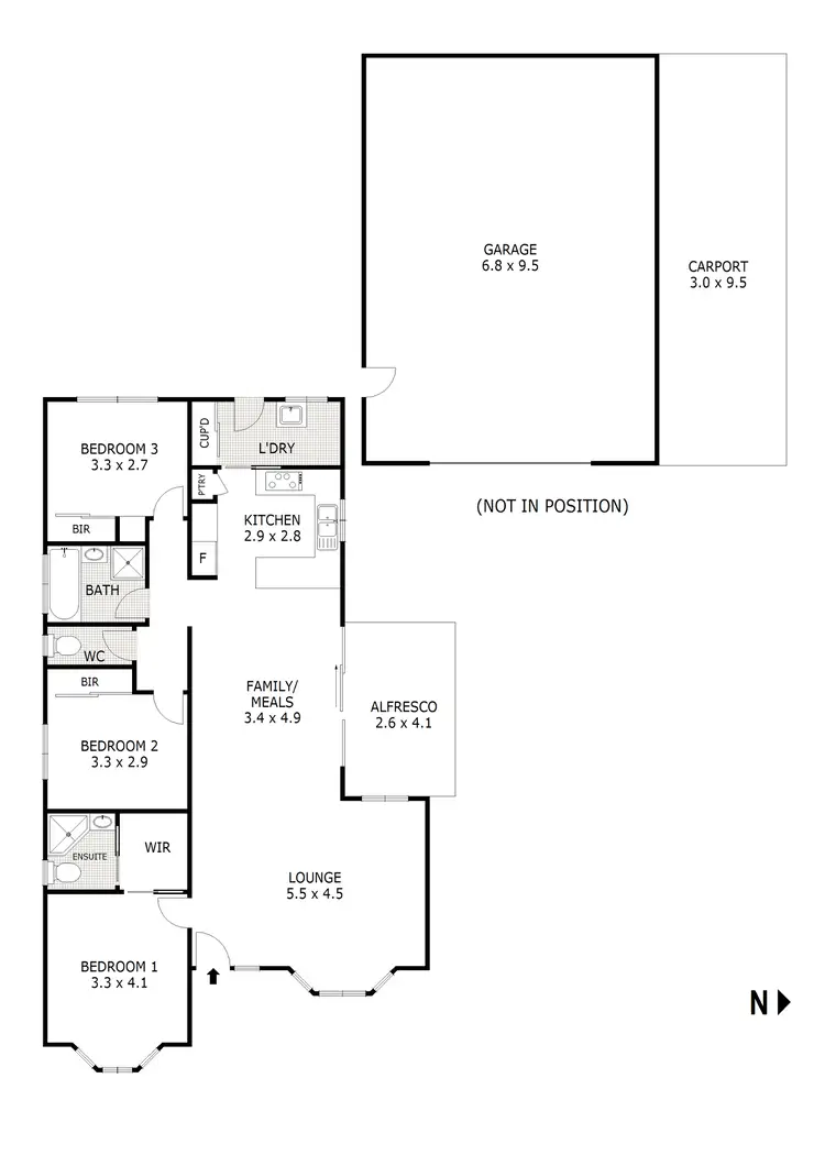 Floorplan of Homely house listing, 34 McCarthy Crt, Wallan VIC 3756
