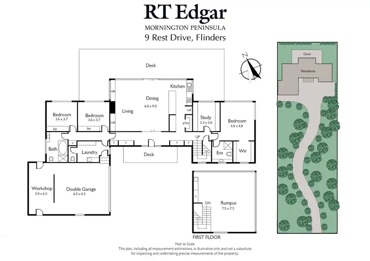 Floorplan of Homely house listing, 9 Rest Drive, Flinders VIC 3929