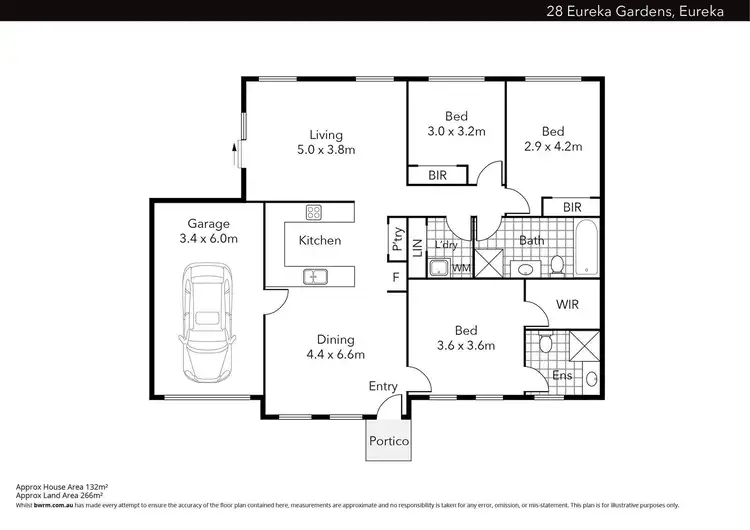 Floorplan of Homely house listing, 28 Eureka Gardens, Eureka VIC 3350
