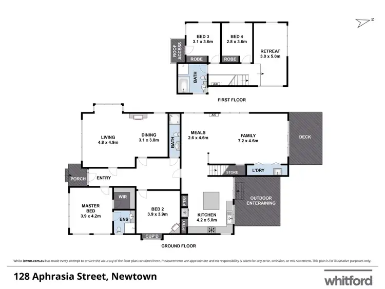 Floorplan of Homely house listing, 128 Aphrasia Street, Newtown VIC 3220