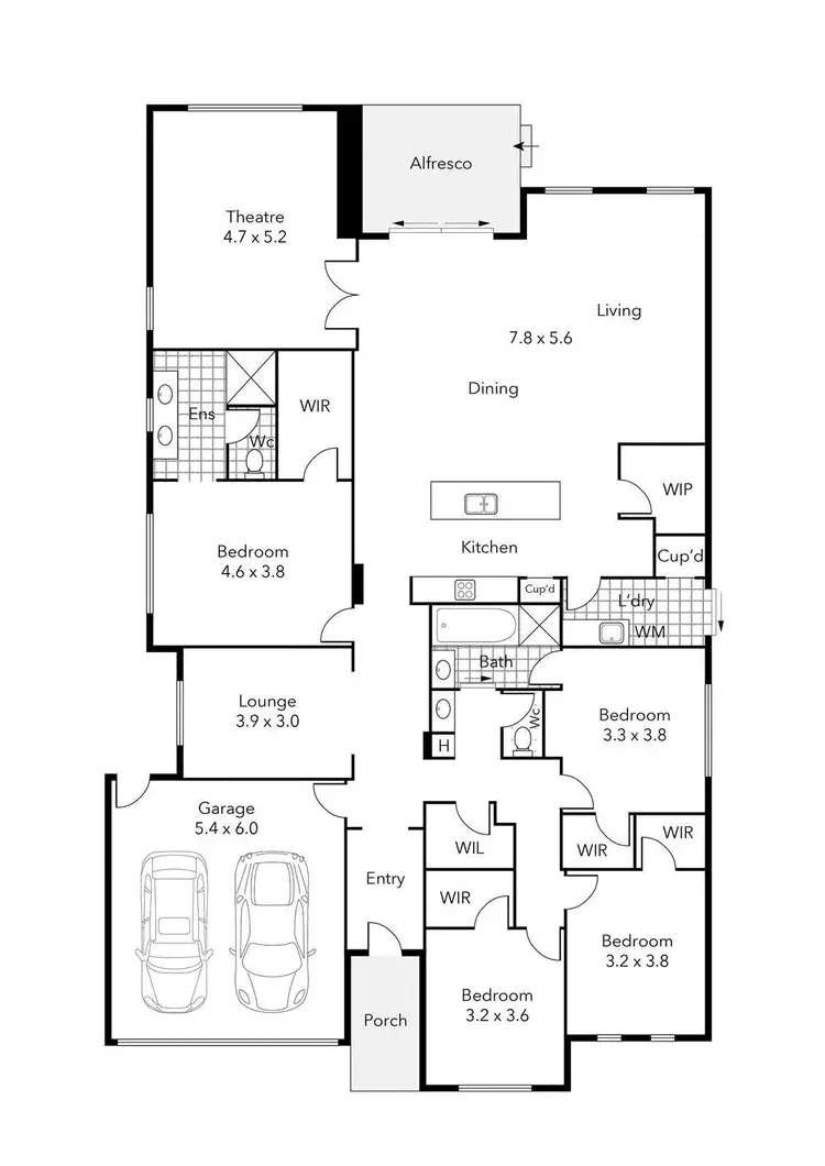 Floorplan of Homely house listing, 63 Normlyttle Parade, Miners Rest VIC 3352