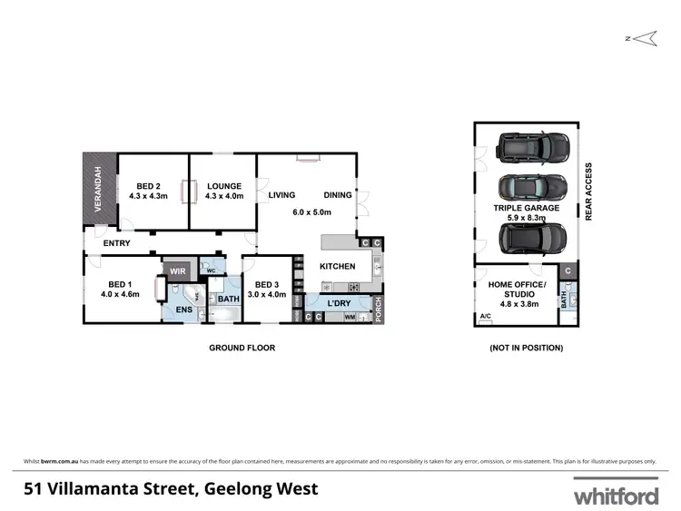 Floorplan of Homely house listing, 51 Villamanta Street, Geelong West VIC 3218