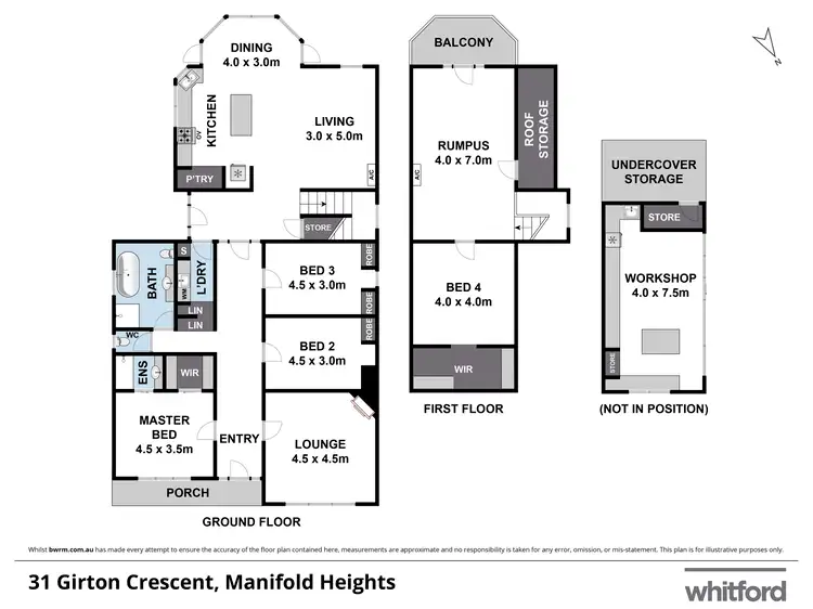 Floorplan of Homely house listing, 31 Girton Crescent, Manifold Heights VIC 3218