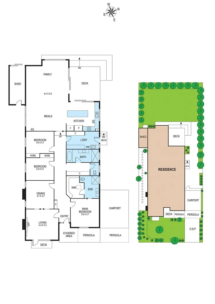 Floorplan of Homely house listing, 21 Eddys Grove, Bentleigh VIC 3204