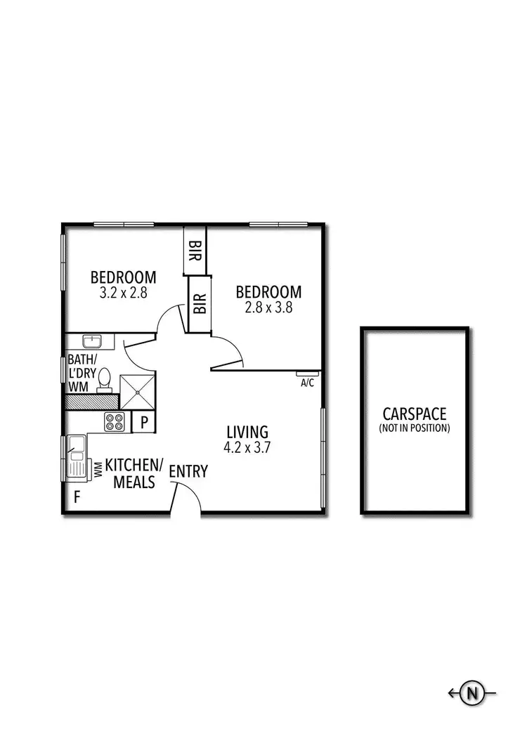 Floorplan of Homely apartment listing, 12/36-38 Pearson Street, Brunswick West VIC 3055