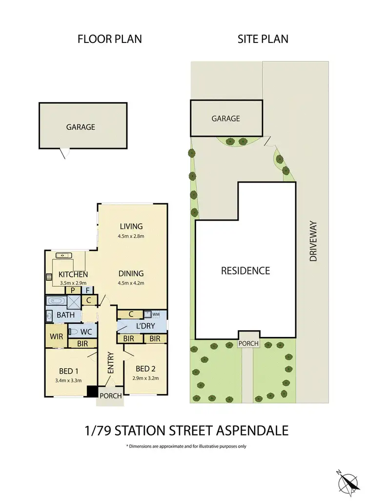 Floorplan of Homely townhouse listing, 1/79 Station Street, Aspendale VIC 3195