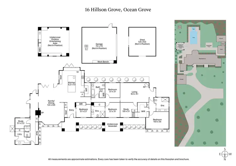 Floorplan of Homely house listing, 16 Hillson Grove, Ocean Grove VIC 3226