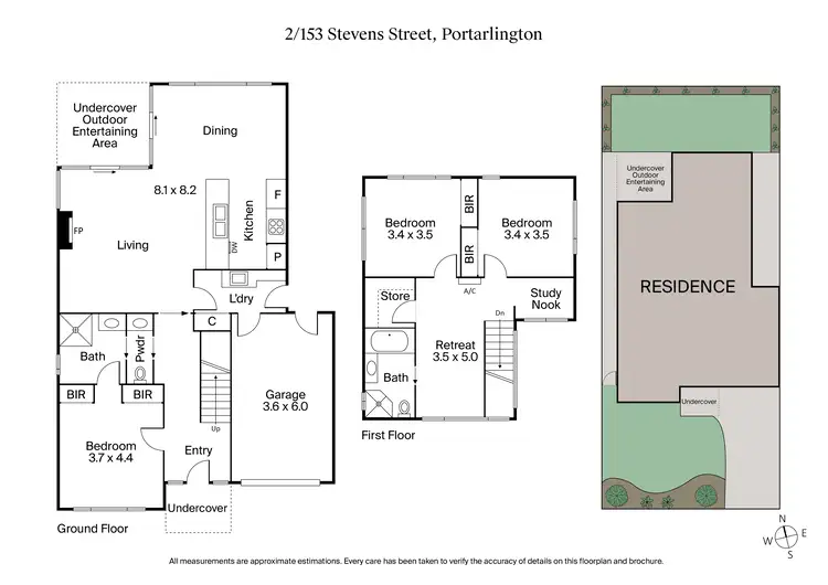 Floorplan of Homely townhouse listing, 2/153 Stevens Street, Portarlington VIC 3223