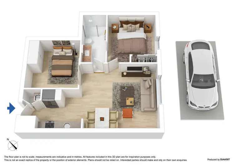 Floorplan of Homely apartment listing, 1111/22-24 Jane Bell Lane, Melbourne VIC 3000