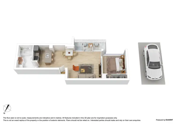 Floorplan of Homely apartment listing, 2303/668 Bourke Street, Melbourne VIC 3000