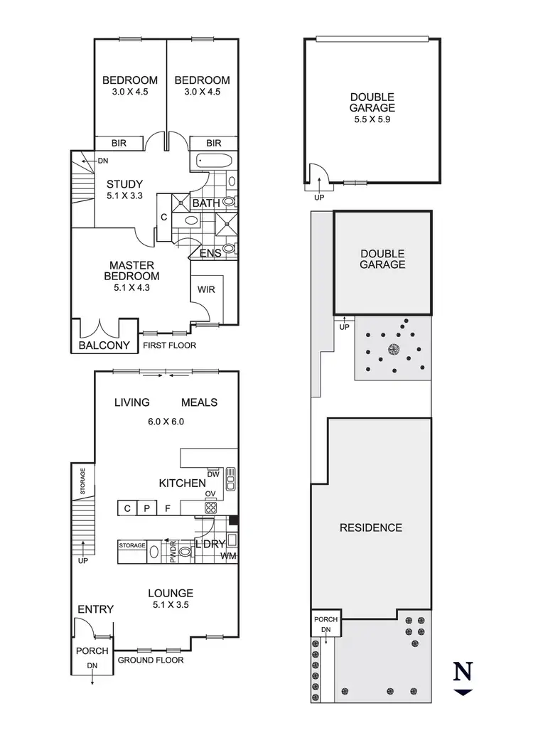 Floorplan of Homely townhouse listing, 34 Sunnybrae Drive, Mernda VIC 3754