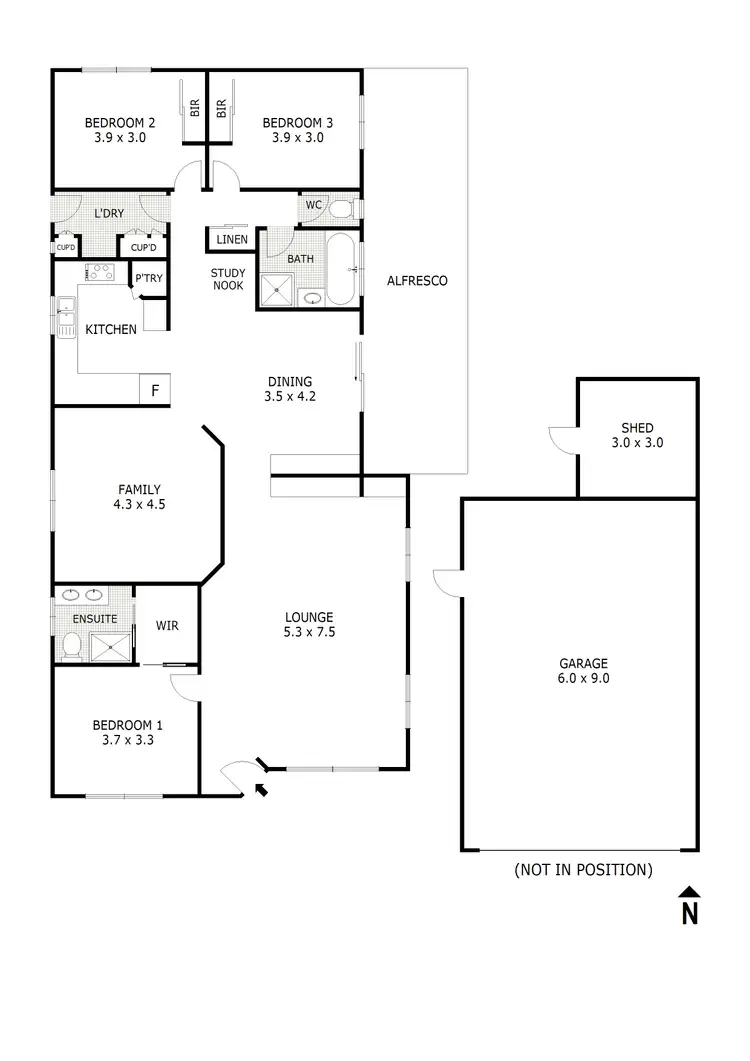 Floorplan of Homely house listing, 14 Wiggins Place, Wallan VIC 3756