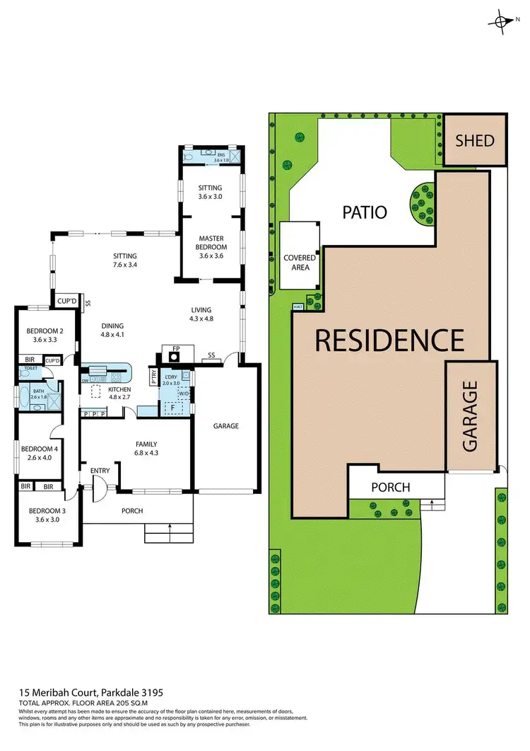 Floorplan of Homely house listing, 15 Meribah Court, Parkdale VIC 3195