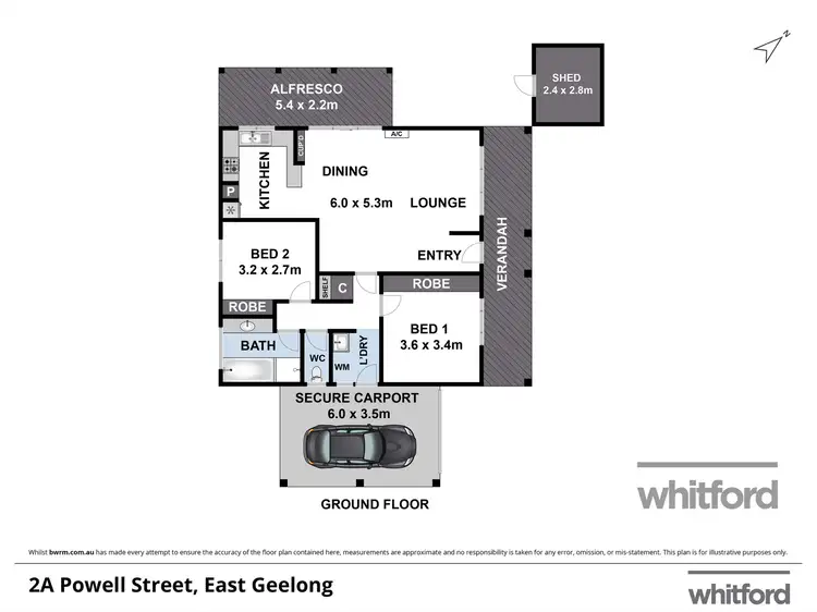 Floorplan of Homely house listing, 2A Powell Street, East Geelong VIC 3219