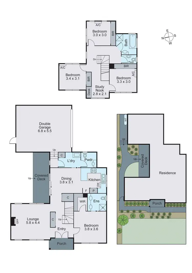 Floorplan of Homely townhouse listing, 1/16 Morton Road, Burwood VIC 3125