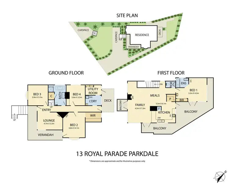 Floorplan of Homely house listing, 13 Royal Parade, Parkdale VIC 3195