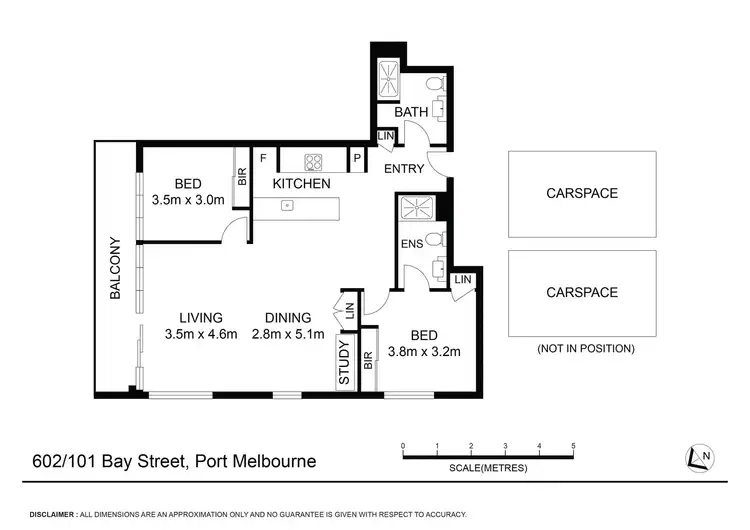 Floorplan of Homely apartment listing, 602/101 Bay Street, Port Melbourne VIC 3207
