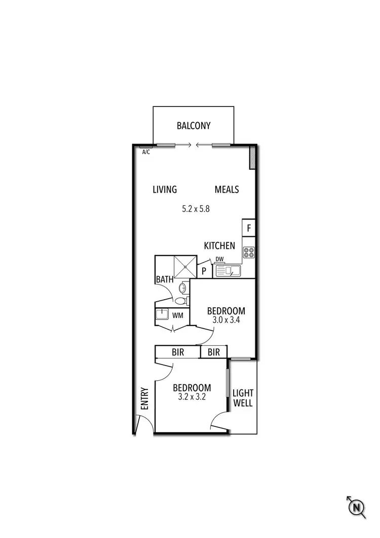 Floorplan of Homely apartment listing, 18/54 Epsom Road, Ascot Vale VIC 3032
