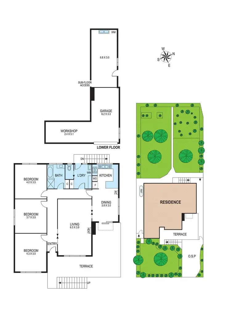 Floorplan of Homely house listing, 285 Chesterville Road, Moorabbin VIC 3189