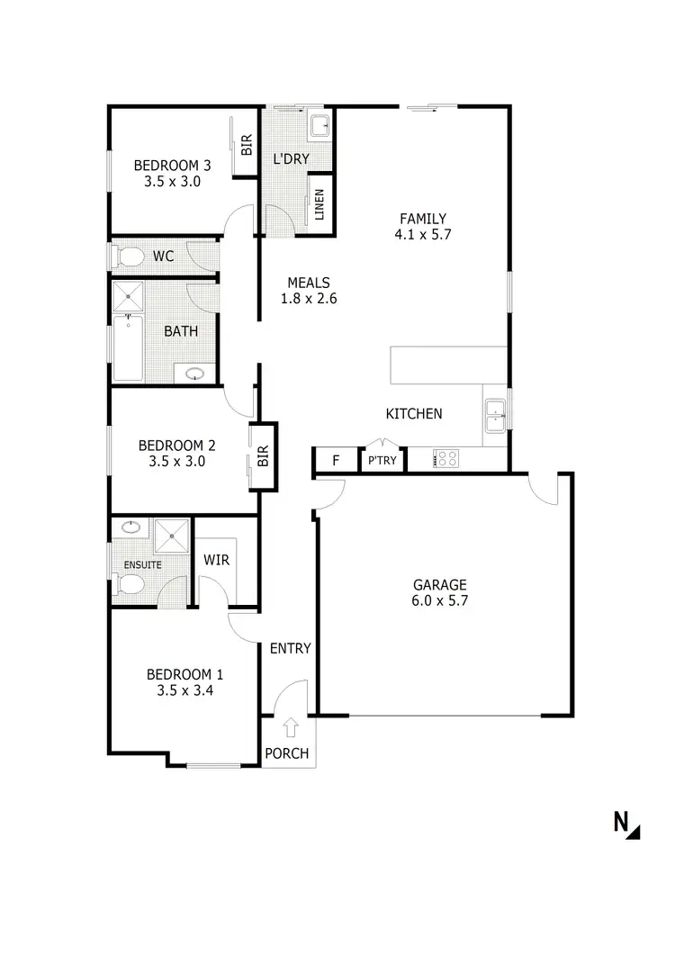 Floorplan of Homely house listing, 15 Pauline Way, Kilmore VIC 3764