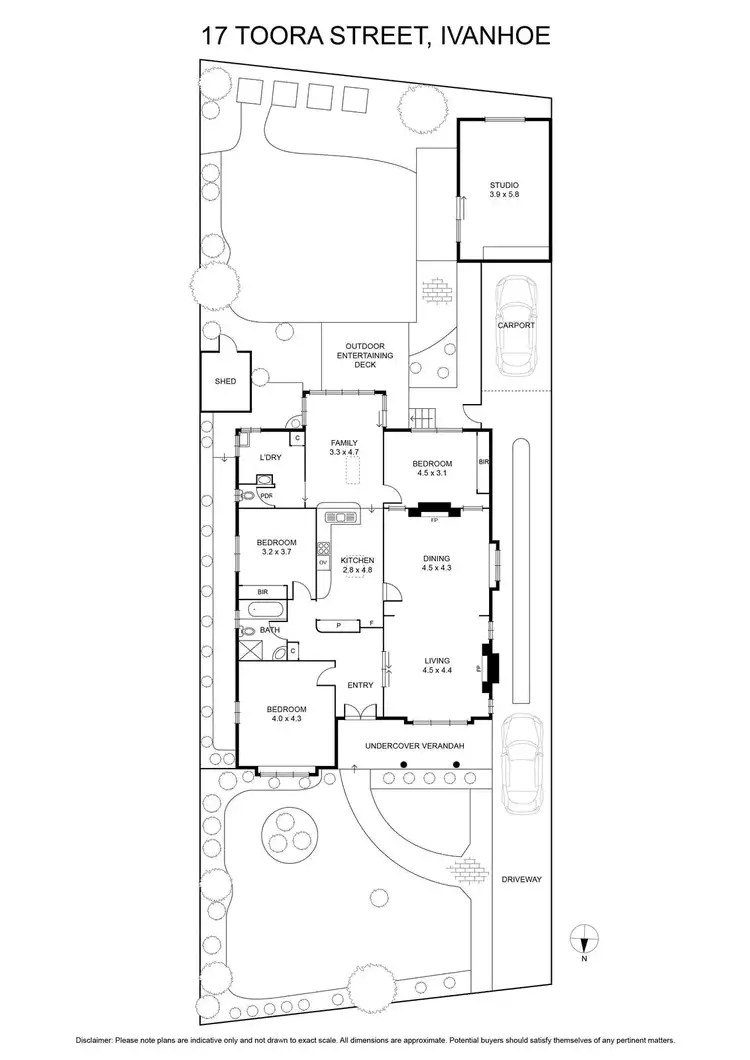 Floorplan of Homely house listing, 17 Toora Street, Ivanhoe VIC 3079