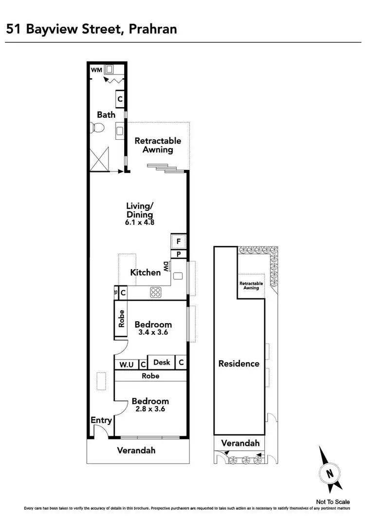 Floorplan of Homely house listing, 51 Bayview Street, Prahran VIC 3181
