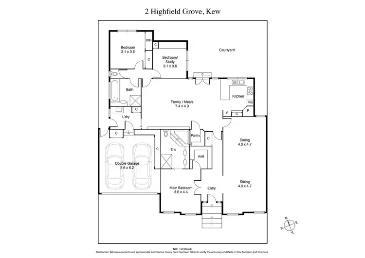 Floorplan of Homely house listing, 2 Highfield Grove, Kew VIC 3101